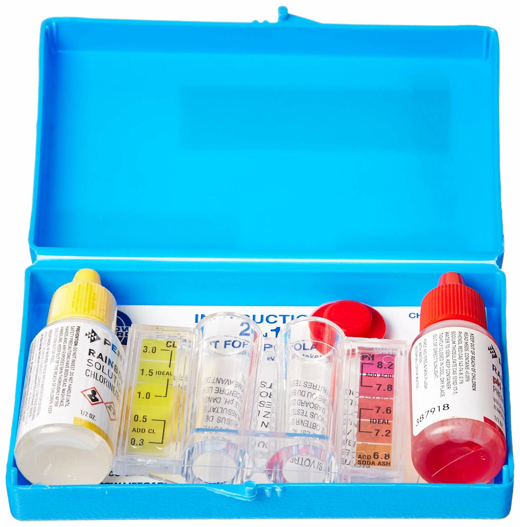 Pentair R151076 752 2 n 1 pH and Chlorine Test Kit - 0