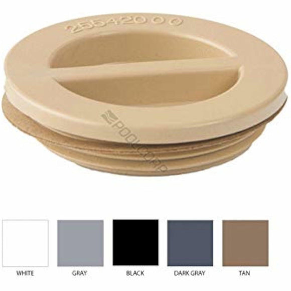 Custom Molded CMP 25542-007-000 1.5" Npt Flat Pool Plug - Dark Gray