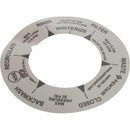 Label, Pentair PacFab 2" High Flow Valve, D.E.-1