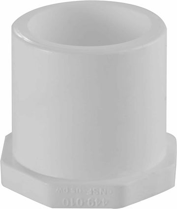 Spears 449 Series PVC Pipe Fitting, Plug, Schedule 40, 1/2" Spigot cap end - 0