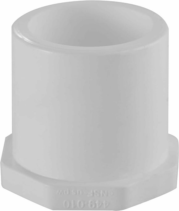 Spears 449 Series PVC Pipe Fitting, Plug, Schedule 40, 1/2" Spigot cap end