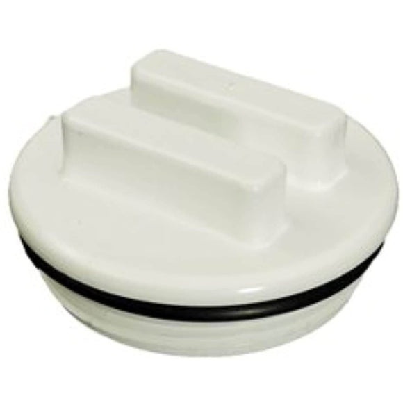 Super Pro WW4006650B 2 in. Plug with O-Ring - White - Getlegitdeals