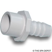 PVC Adapter 1"Sp / 3/4"S x 3/4"Barb