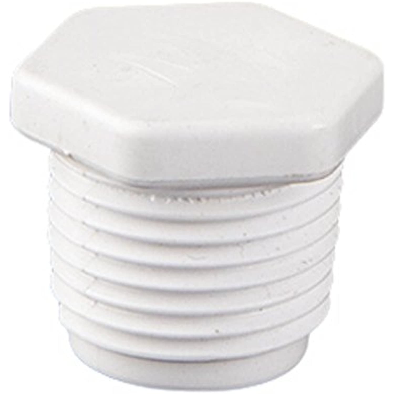 Custom 25520-050-020 1.5" Male Threaded Plug -White - Getlegitdeals