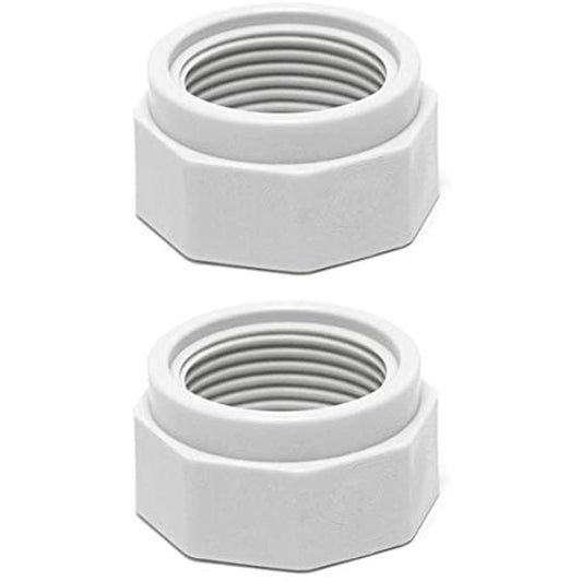 2) Polaris D15 Swimming Pool Cleaner 180 280 380 Feed Hose Nuts Part D-15, White