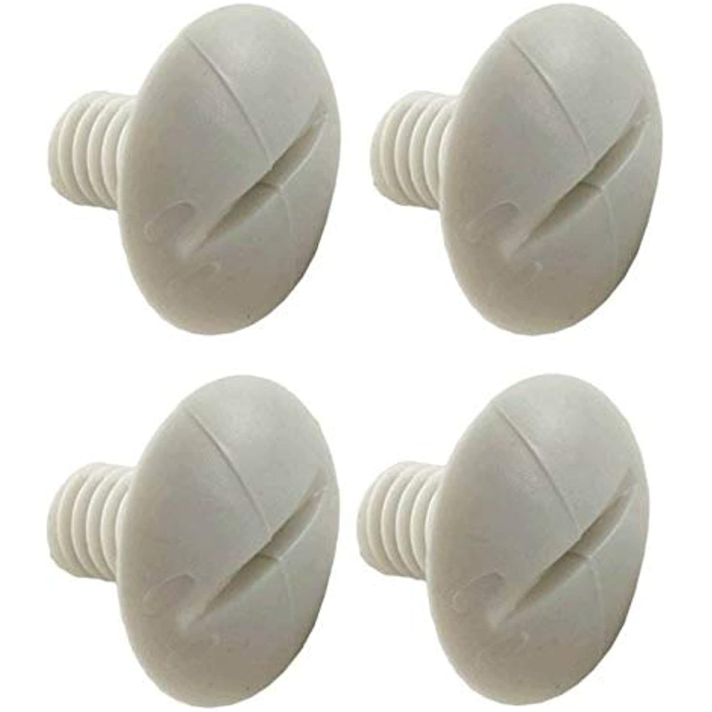 4 Polaris C55 Pool Cleaner 180 280 Plastic White Wheel Screws Part C-55 (4 Pack)