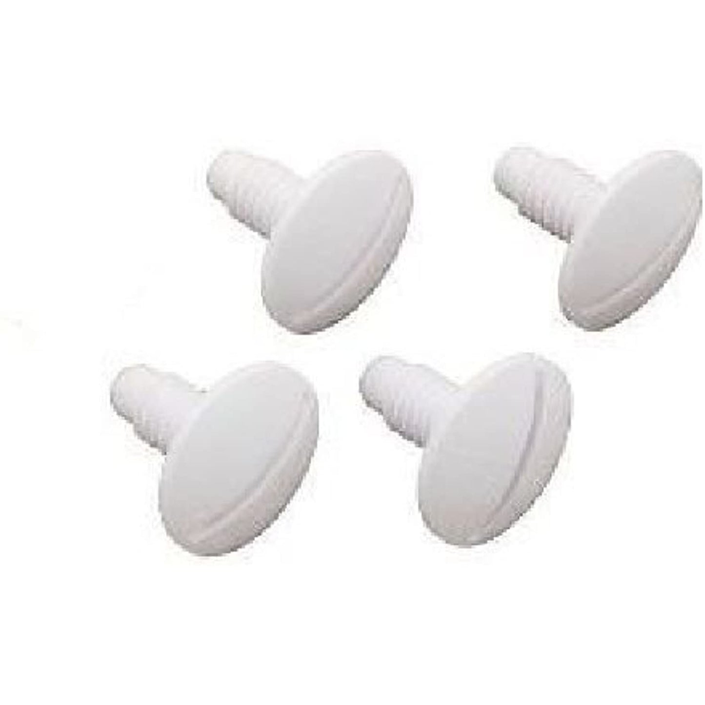 4 Pack Polaris OEM 180 280 Pool Cleaner Plastic White Wheel Screw C55 C-55 ;P#O455K5/U 7RK-B237011