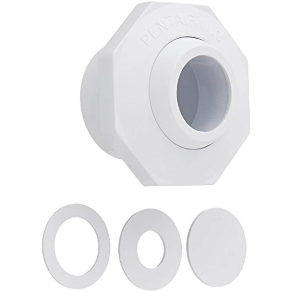 Pentair 542002 1-1/2-Inch Economy Insider Slip Inlet with Snap-in and Pressure Test Disks, White - Getlegitdeals