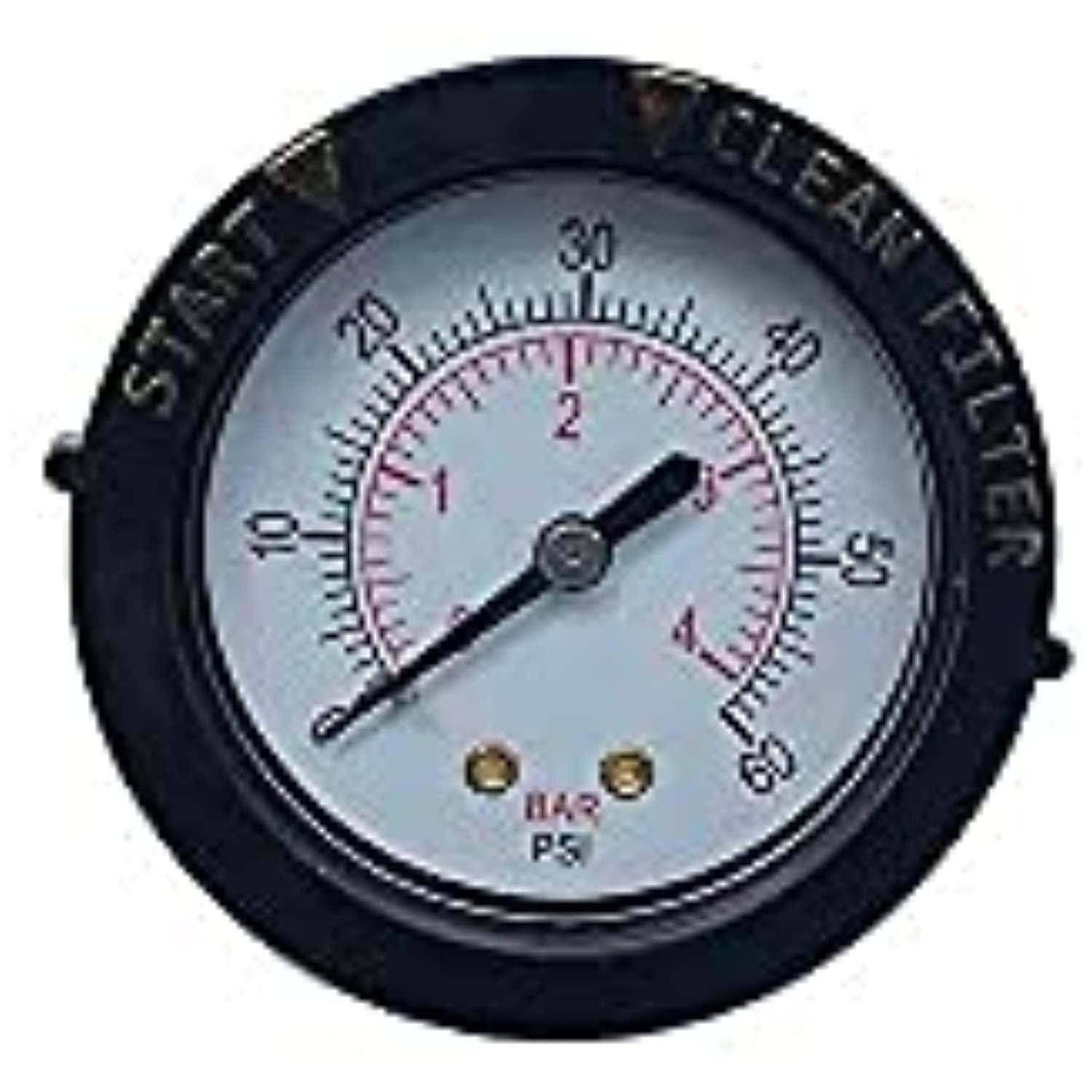 Right Fit Rear Mount Filter Pressure Gauge 1/4 Thread for Pool Filters - Getlegitdeals