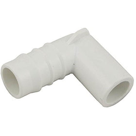 Waterway Plastics 411-3500 0.75 x 0.5 in. 90 deg Spigot PVC Ribbed BarbElbow Adapter - Getlegitdeals