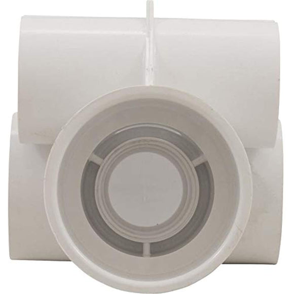 Jet Body, WW Poly Storm Gunite, a1-1/2"s, w2"s, Tee, White, Thd - Getlegitdeals