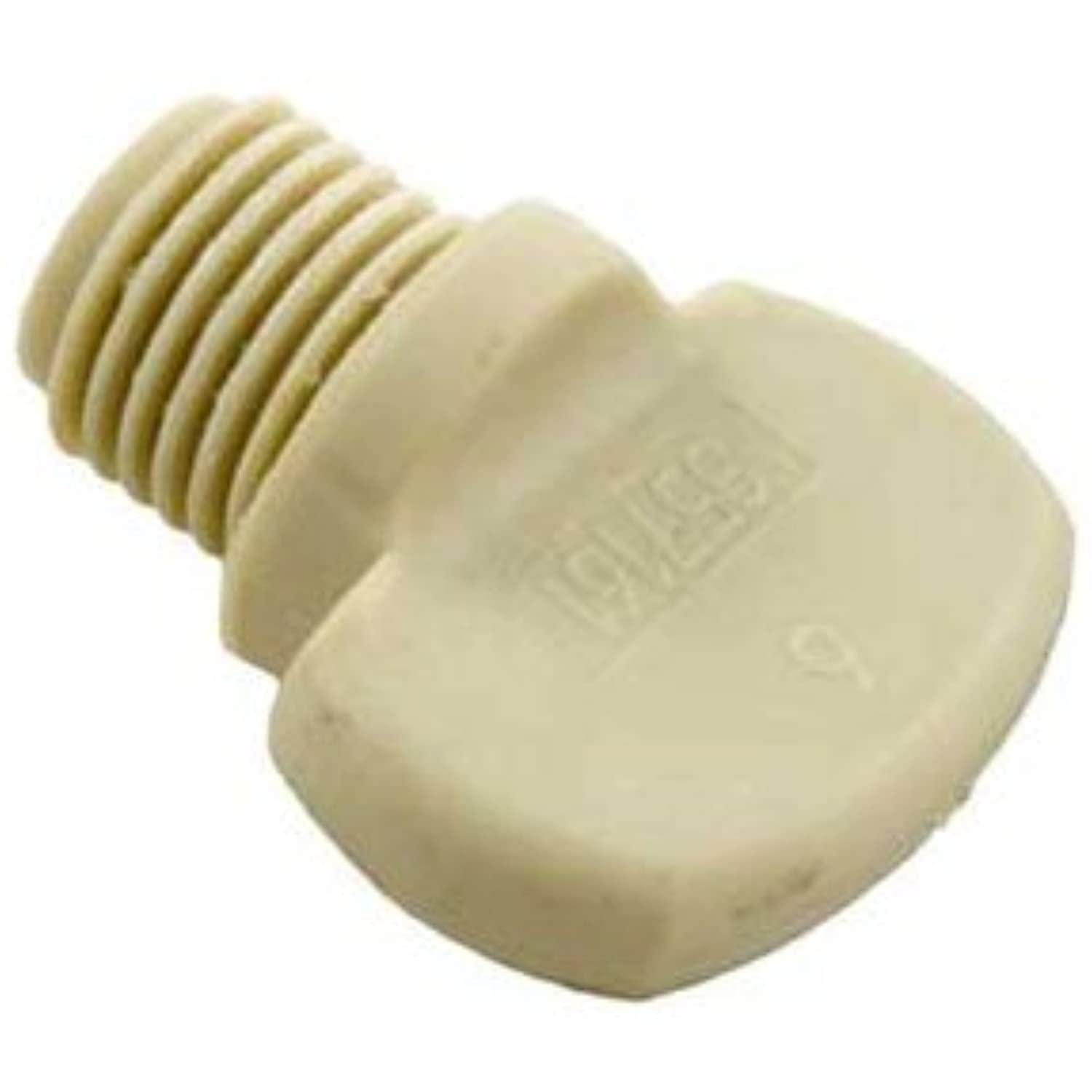 Pentair PacFab Washerflow Knob Drain Plug 2 Almond - Getlegitdeals