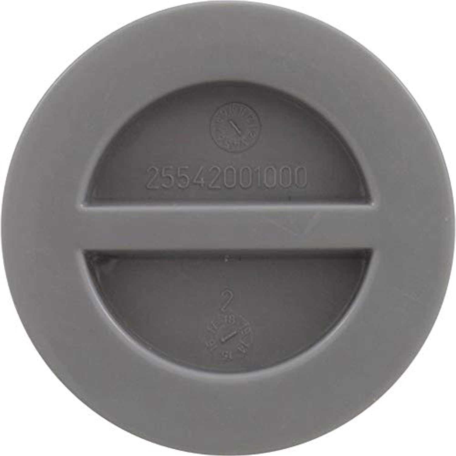 Custom 25542-001-000 1.5" MIP Flat Pool Plug with Gasket - Gray - Getlegitdeals