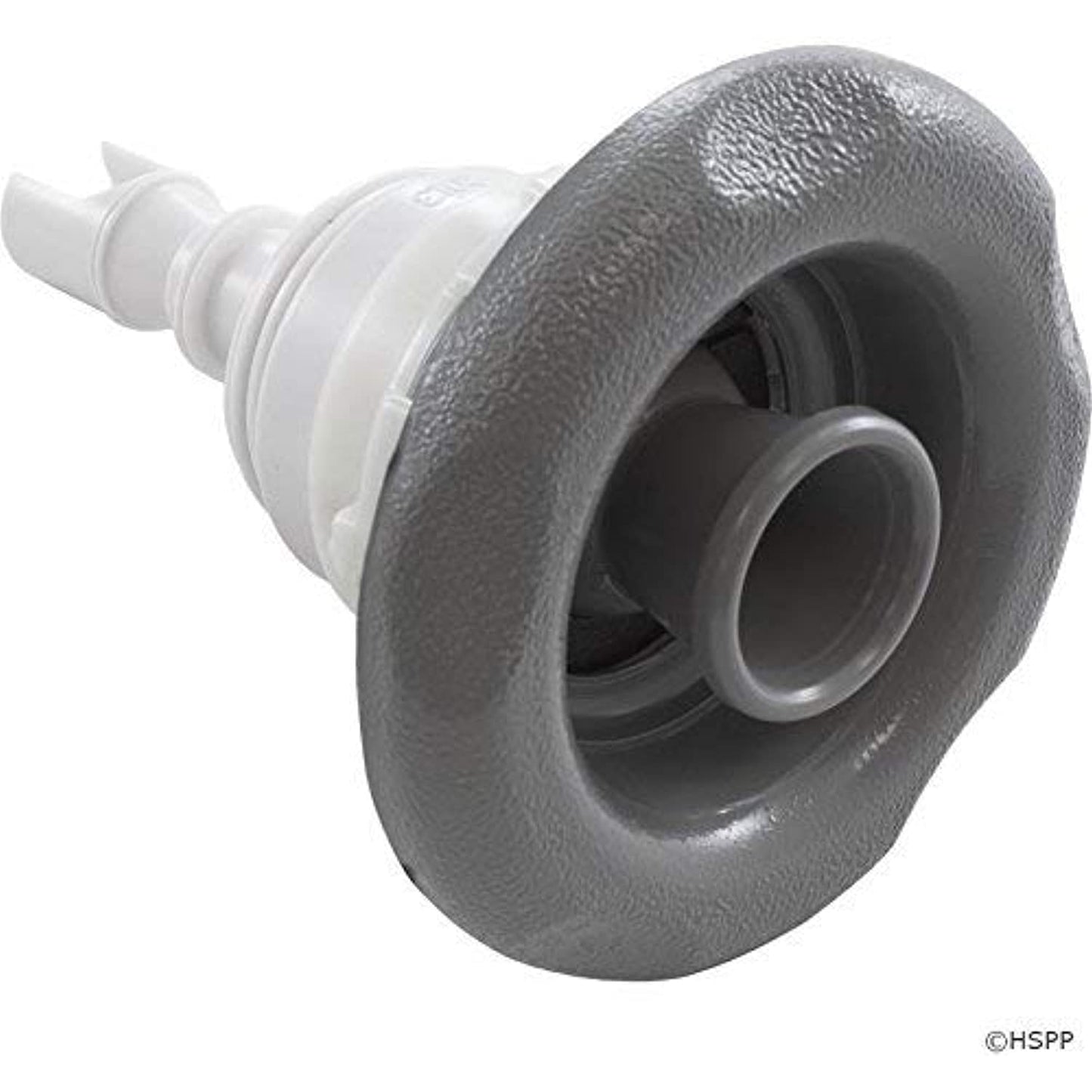 Waterway 229-8057 3-3/8" Threaded Poly Storm 5-Scallop Directional Gray Spa Jet Internal