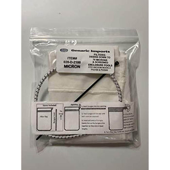 Micron Filter Bag for Power Vac PV2100 Pv2200 PV2500 PV3000 020-D-2100 - Getlegitdeals