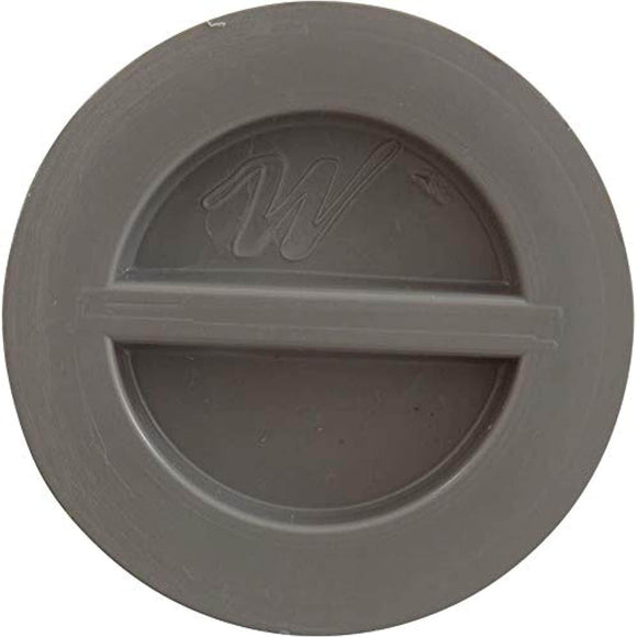 Waterway Plastics WW4004147B 1.5 in. Flush Plug with Gasket44; Gray - Getlegitdeals