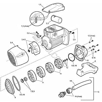 Replacement Motor Fan for Use fits PB4SQ Motor Fan Replaces R0723000,