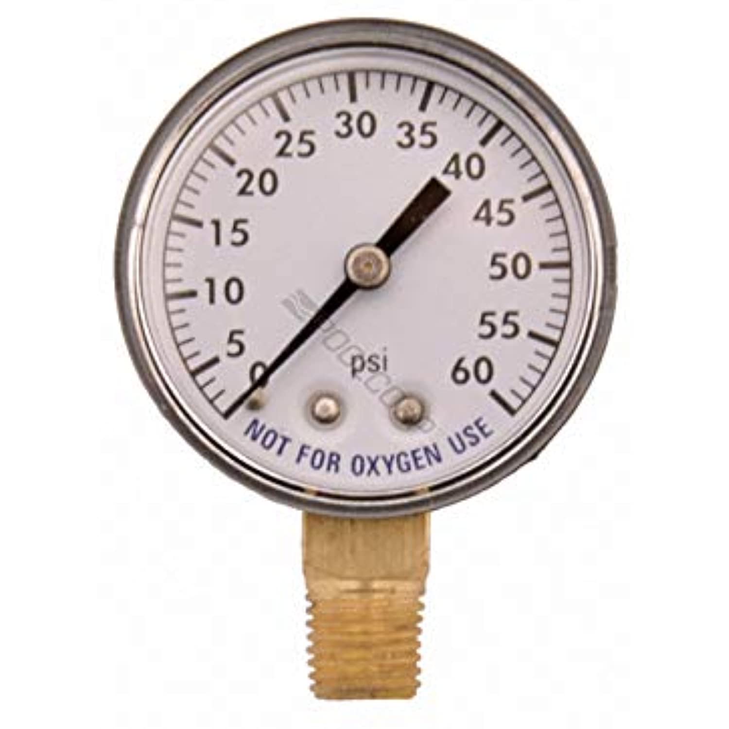 SuperPro 81060BU Universal 2" 0-60 PSI Pool & Spa Pressure Gauge With 1/4" Bottom Mount - Getlegitdeals