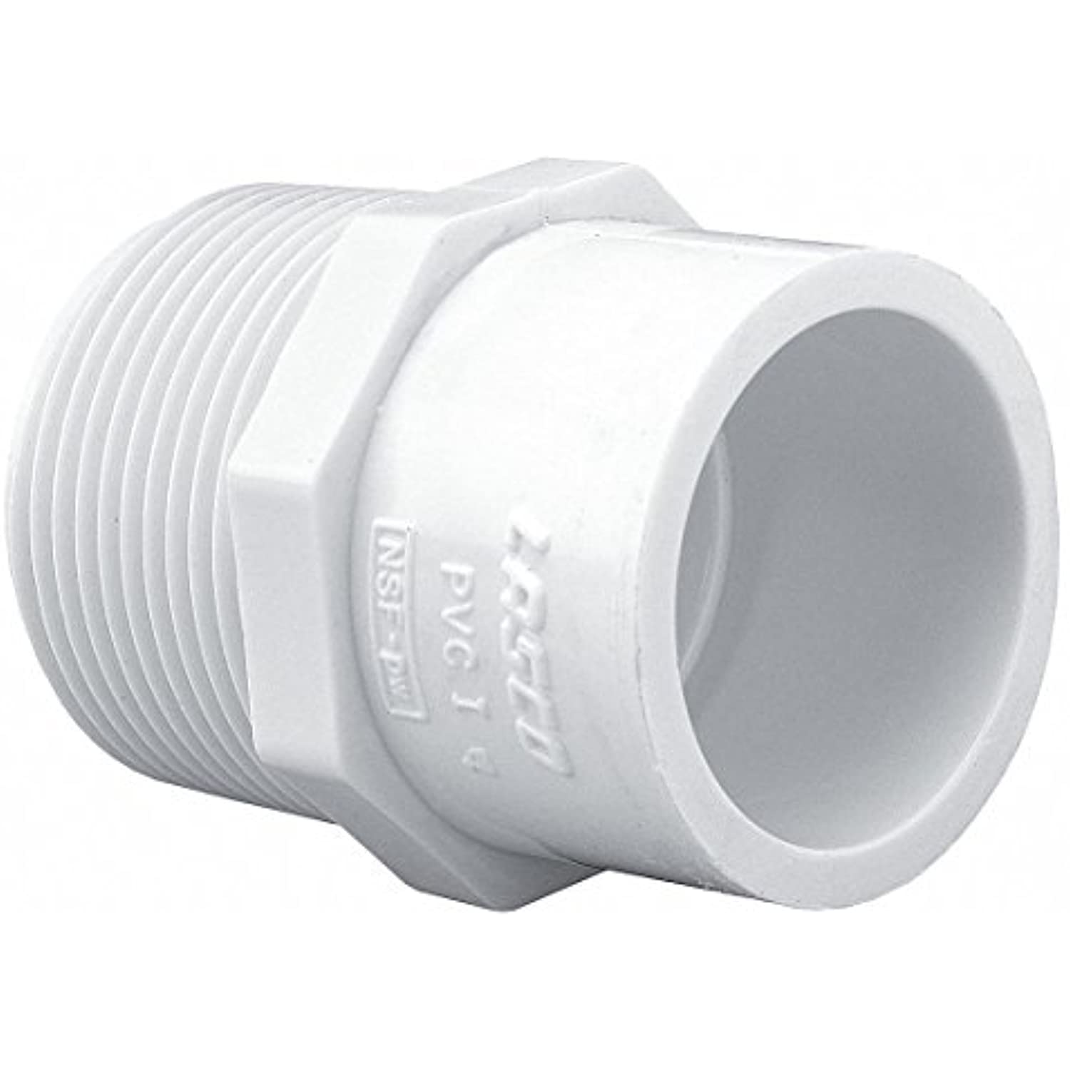 LASCO PVC Reducer, MNPT x Socket, 2" x 1-1/2" Pipe Size - Pipe Fitting - Getlegitdeals