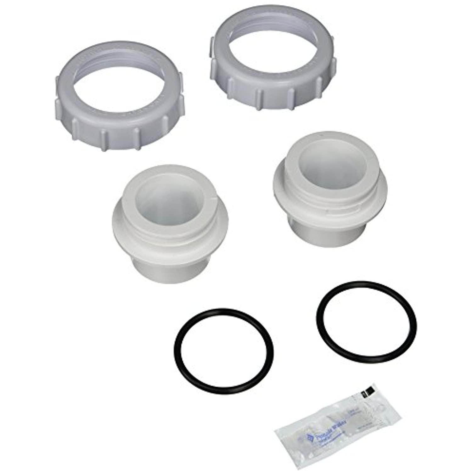Pentair 271096 White Bulkhead Union Replacement Set Pool and Spa Filter - Getlegitdeals