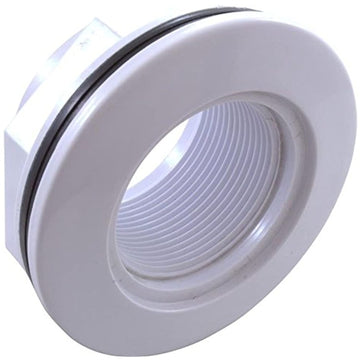 Custom 25550-000-000 1.5" FPT 2.375" HS 3.5" FD Wall Fitting with Nut - White - Getlegitdeals