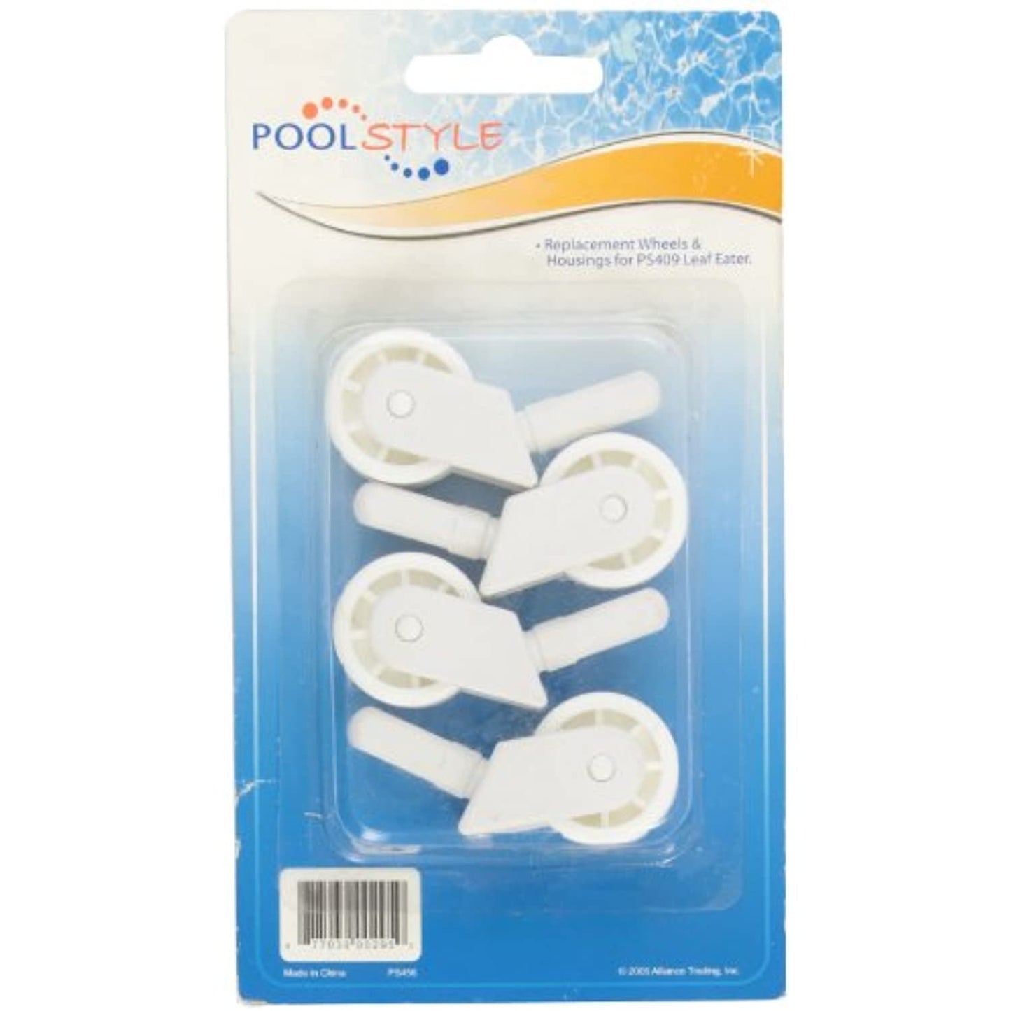 Poolstyle PS456 4-Pack Wheels and Housings for Poolstyle PS409/439 Wheel Model Leaf Eater