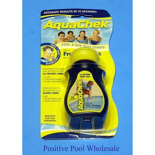 AquaChek Yellow 4way Pool Spa test kit strips 50 count 511242A __#positivepoolwholesale