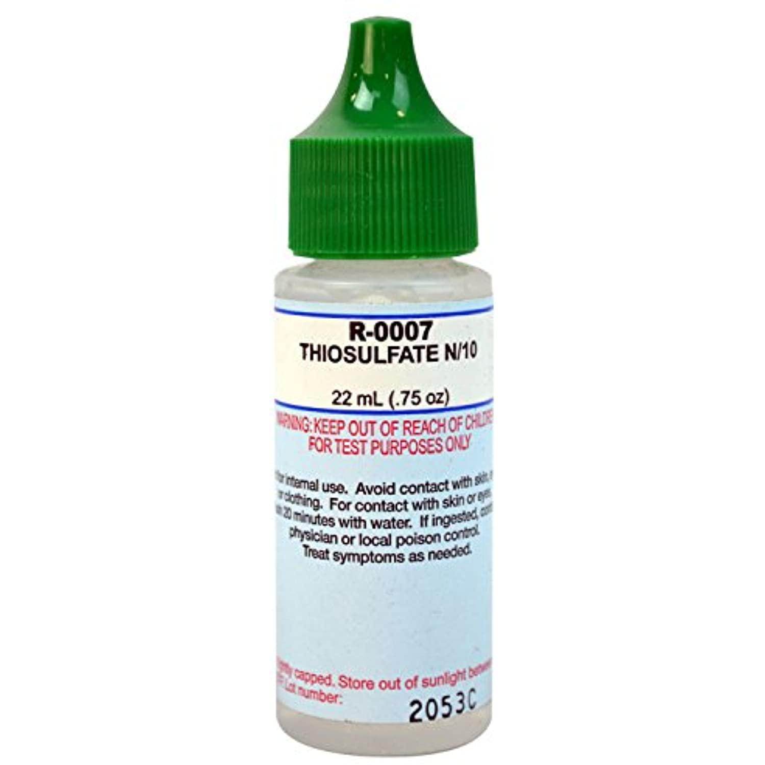 TAYLOR TECHNOLOGIES INC R-0007-A THIOSULFATE #7 N/10 3/4 OZ - Getlegitdeals