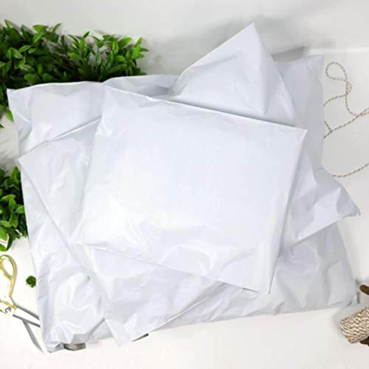 White Poly Mailers (Shipping Envelopes) Variety Pack of 300. (Includes: 50ct 4x6, 50ct 5x7, 100ct 6x9, 100ct 10x13) - Getlegitdeals