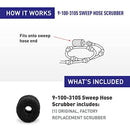 Polaris Genuine Parts 9-100-3105 Sweep Hose Scrubber Replacement Compatible with Polaris Models 280, 360, 380, 3900 SPORT, TR28P, TR35P, TR36P, 180 - Getlegitdeals