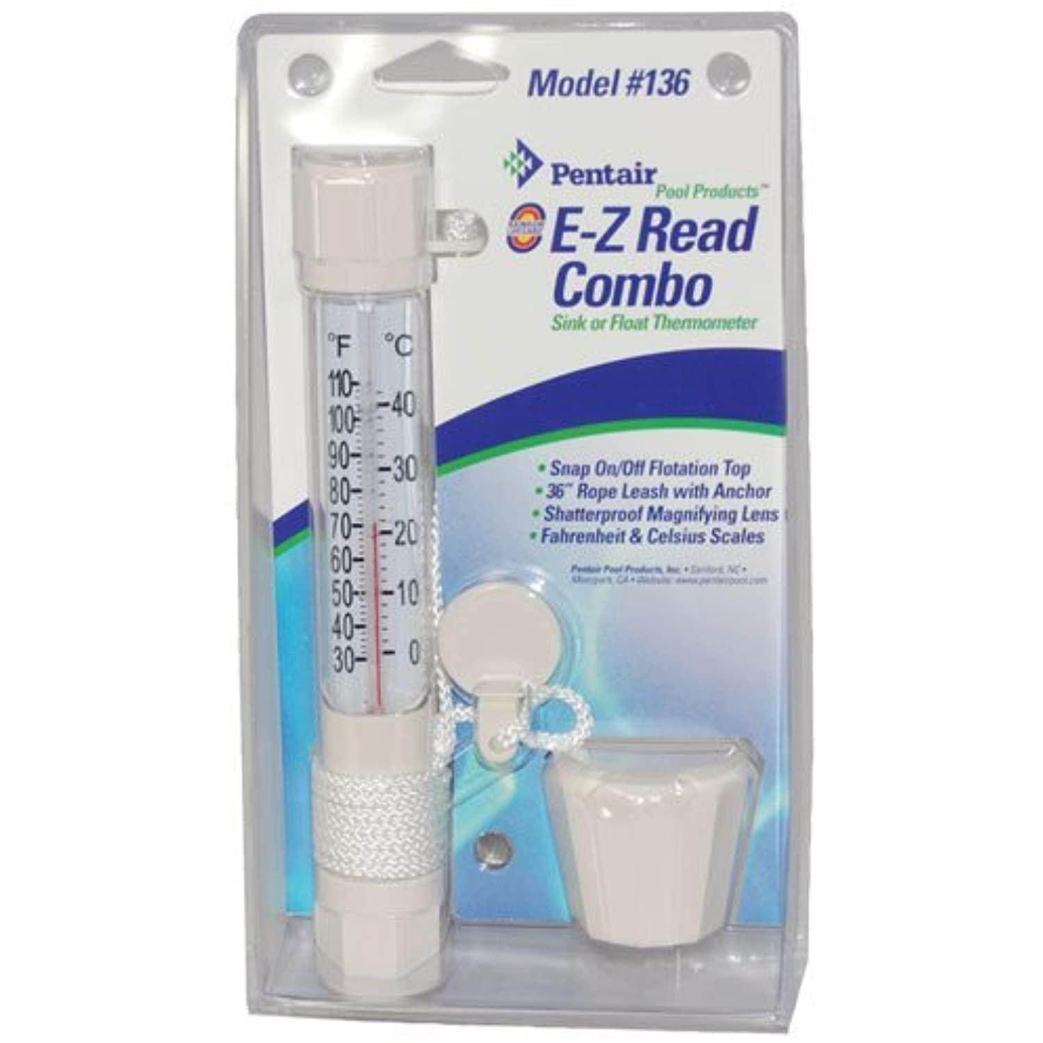 Pentair R141200 No. 136 E-Z Read Combo Sink Or Float Thermometer - Getlegitdeals