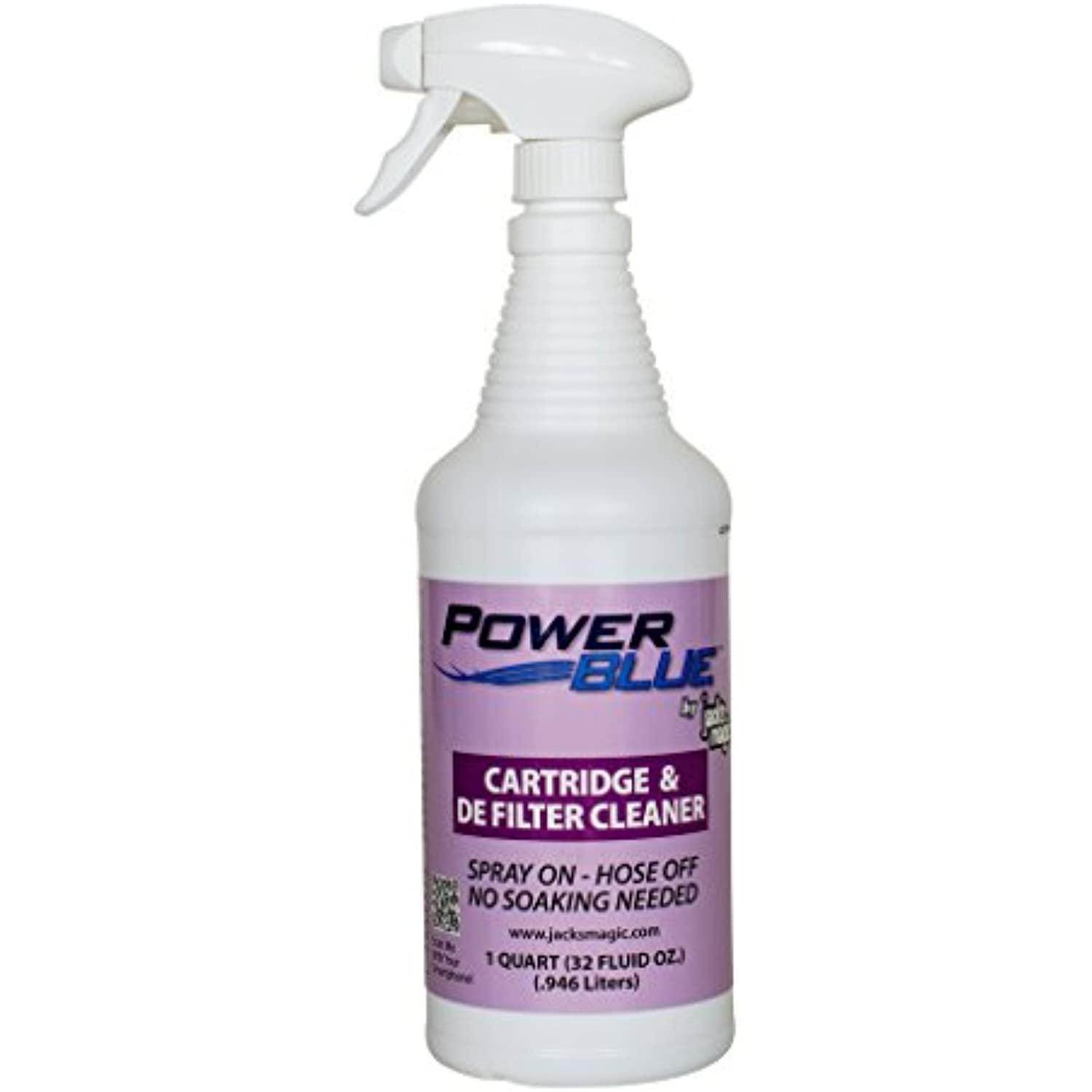 Power Blue Instant Spray Cartridge & DE Filter Cleaner, 32 oz. - Getlegitdeals