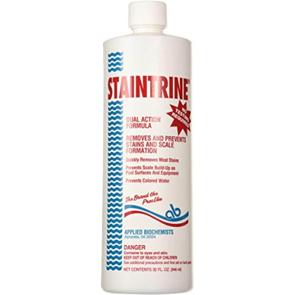 Applied Biochemists 406704A Staintrine Swimming Pool Stain & Scale Control, 32 fl. oz - Getlegitdeals