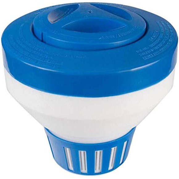 2 Pack of 7" Floating Chemical Dispenser Floater 1", 3" Chlorine Tablet Tabs - Getlegitdeals
