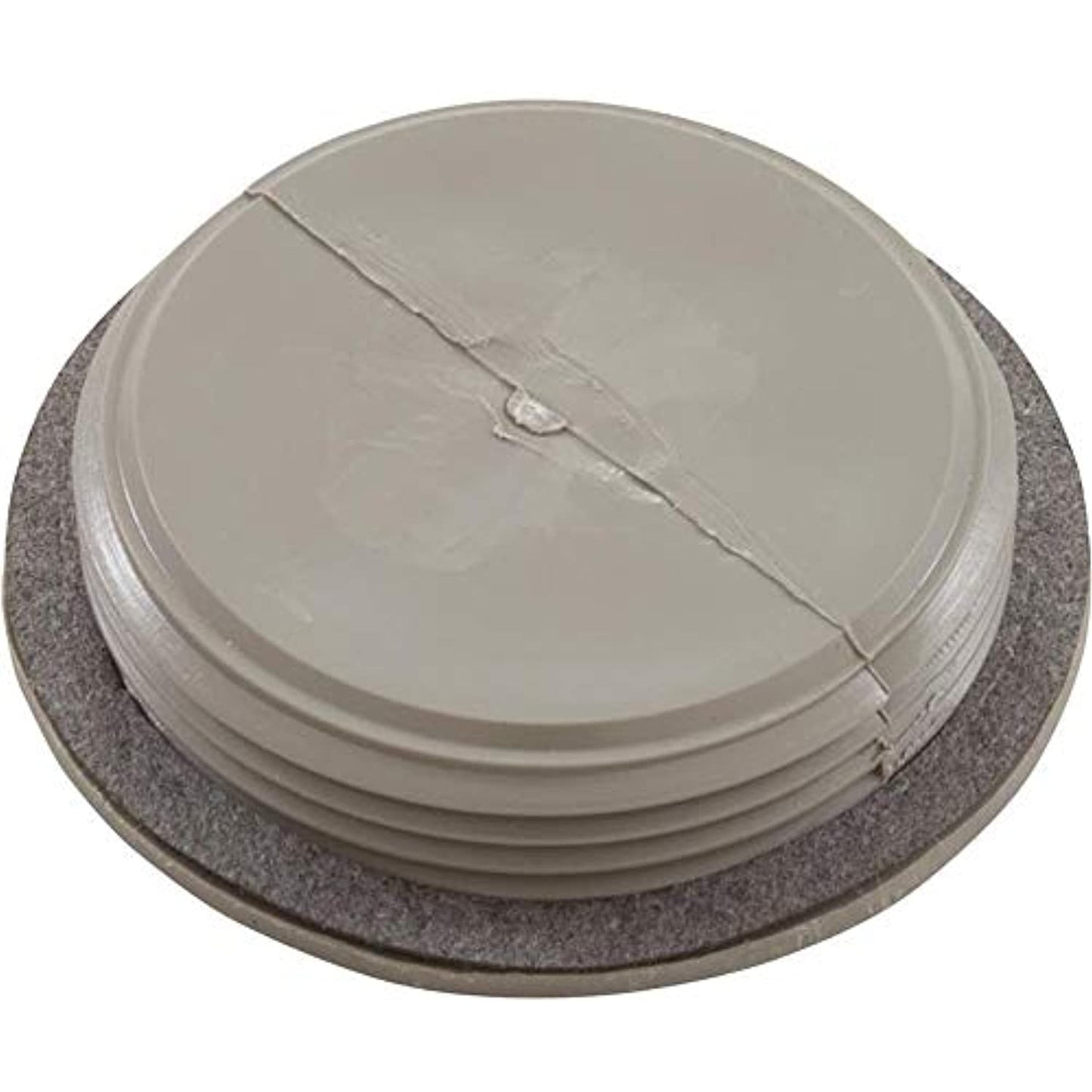 Waterway Plastics WW4004147B 1.5 in. Flush Plug with Gasket44; Gray