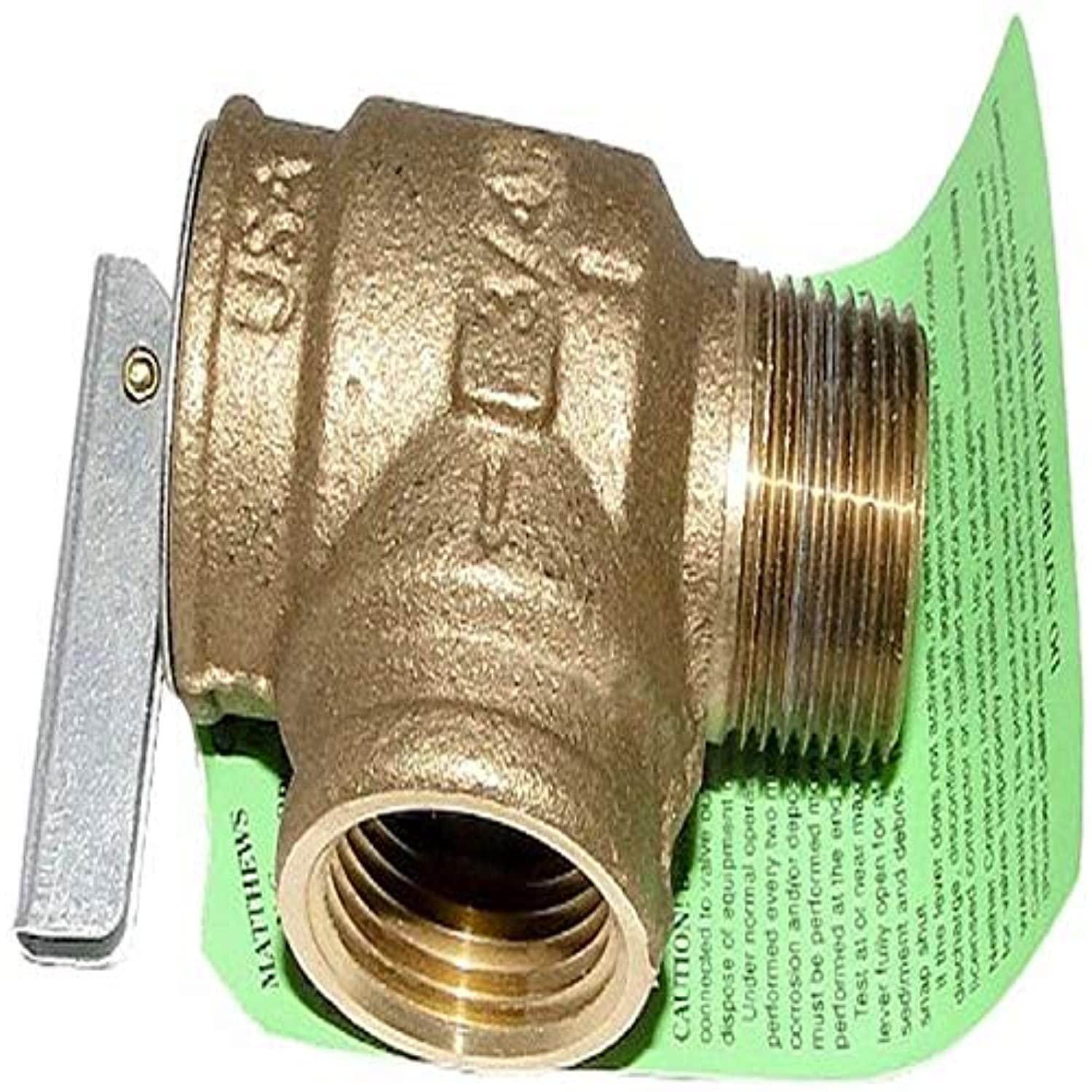 Zodiac R0040400 3/4-Inch NPT 75 PSI Cast Iron Bronze Pressure Relief Valve Replacement for Select Zodiac Pool Heaters - Getlegitdeals