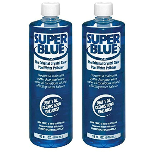 Robarb 20154A-02 Super Swimming Pool Clarifier, 1-Quart, Blue, 2-Pack - Getlegitdeals