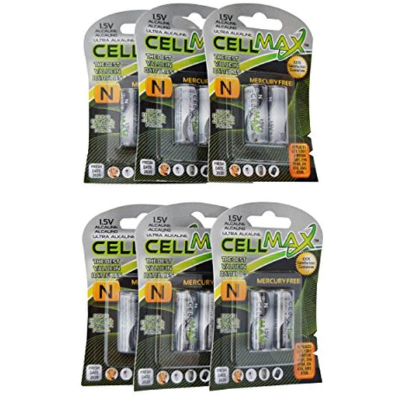 CellMax CM-LR1-BP2 - (12) 1.5-Volt Super Alkaline Button N Batteries (6, 2-Packs) - Getlegitdeals