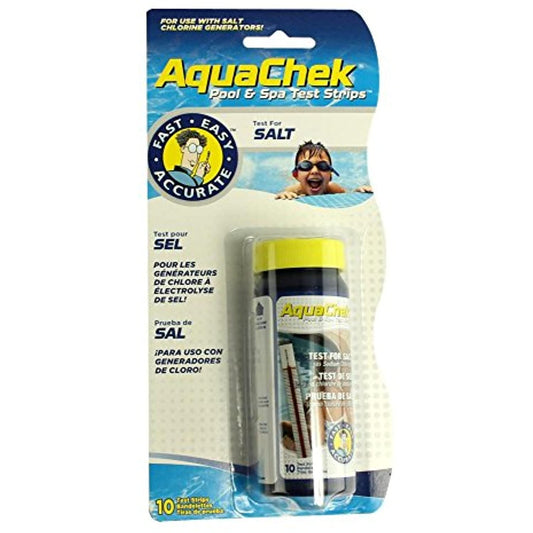AquaChek 561140A Salt Water Swimming Pool Test Strips - White, 1-Pack (2 New Version)…