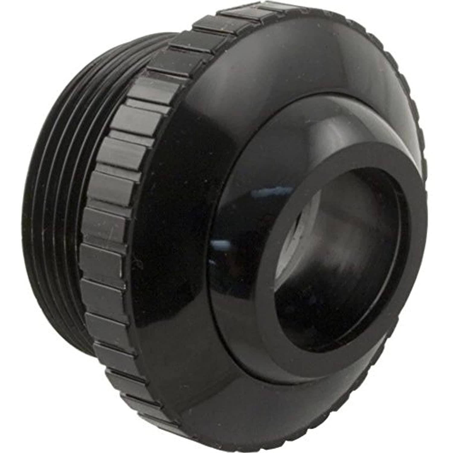 Custom 25552-404-000 1.5" MPT x 1" Eye Outlet fitting Black - Getlegitdeals