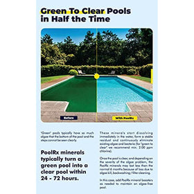 Pool RX 102001 6 Month Swimming Pool Algaecide Replacement, 8 oz, Blue - Getlegitdeals