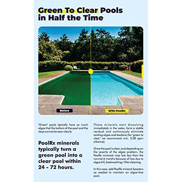 Pool RX 101066 6 Month Algaecide Treats 20k-30k gallons, Black - Getlegitdeals