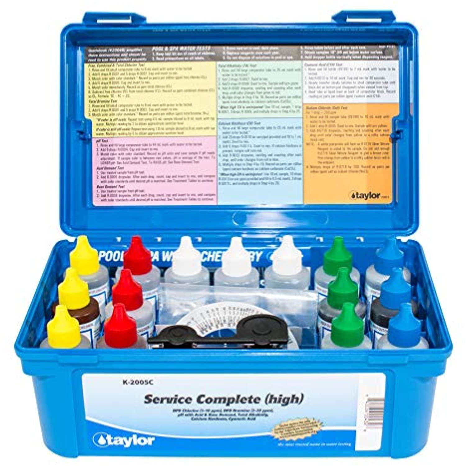 Taylor K2005 Swimming Pool Chlorine Bromine Alkalinity Hardness pH DP Test Kit - Getlegitdeals