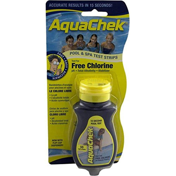 AquaChek Yellow 4-in-1 50 Test Strips - 12 Bot/Case - Getlegitdeals