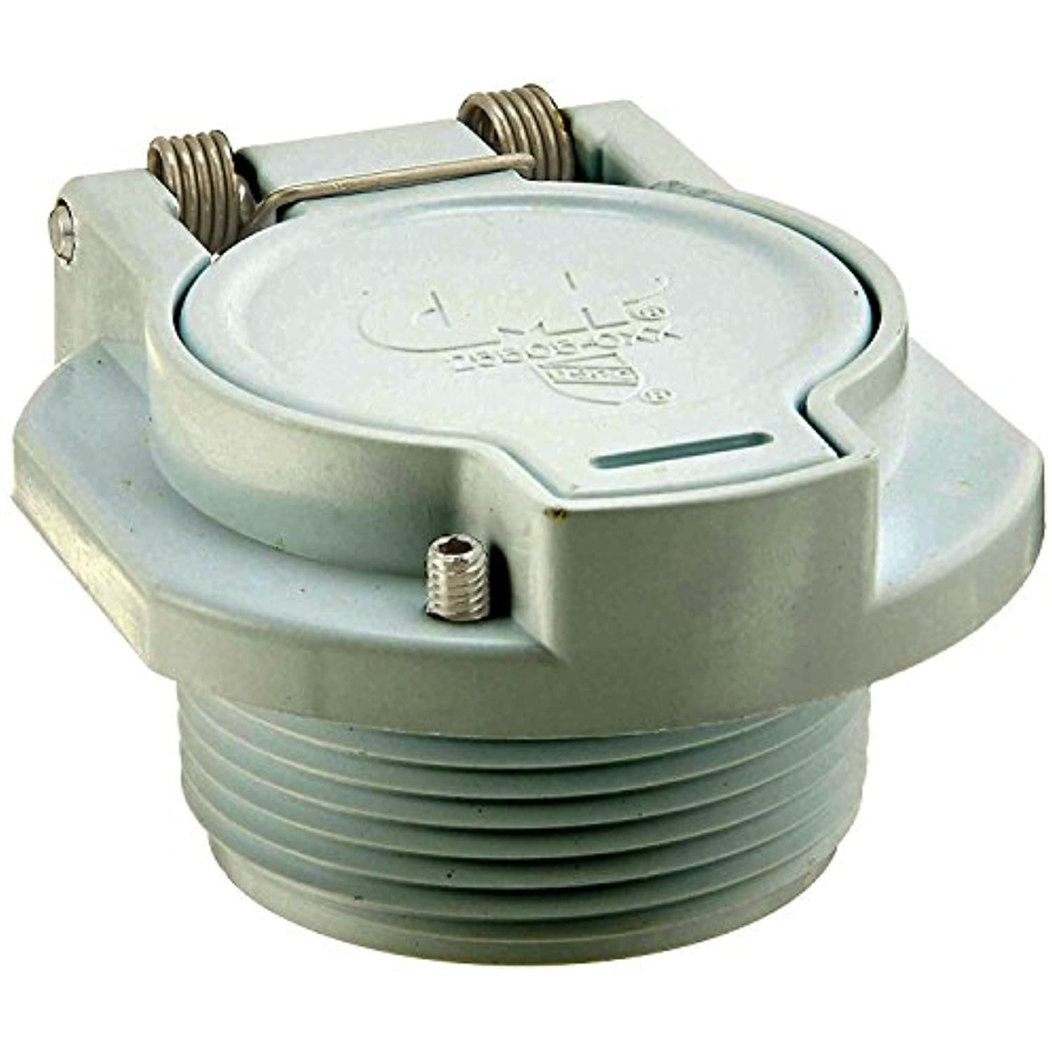 Custom 25505-001-000 1.5" MIP X 1.25" Hose Vac Lock Cover - Gray - Getlegitdeals