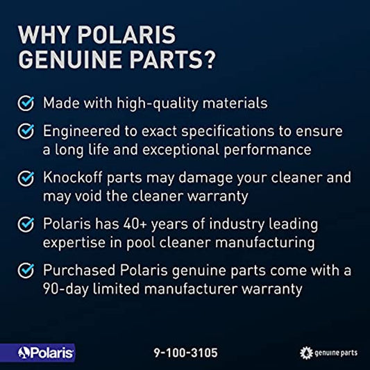 Polaris Genuine Parts 9-100-3105 Sweep Hose Scrubber Replacement Compatible with Polaris Models 280, 360, 380, 3900 SPORT, TR28P, TR35P, TR36P, 180