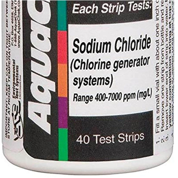 AquaChek 561161 Swimming Pool White Salt Titrators Test Kit Strips, 40 Count - Getlegitdeals