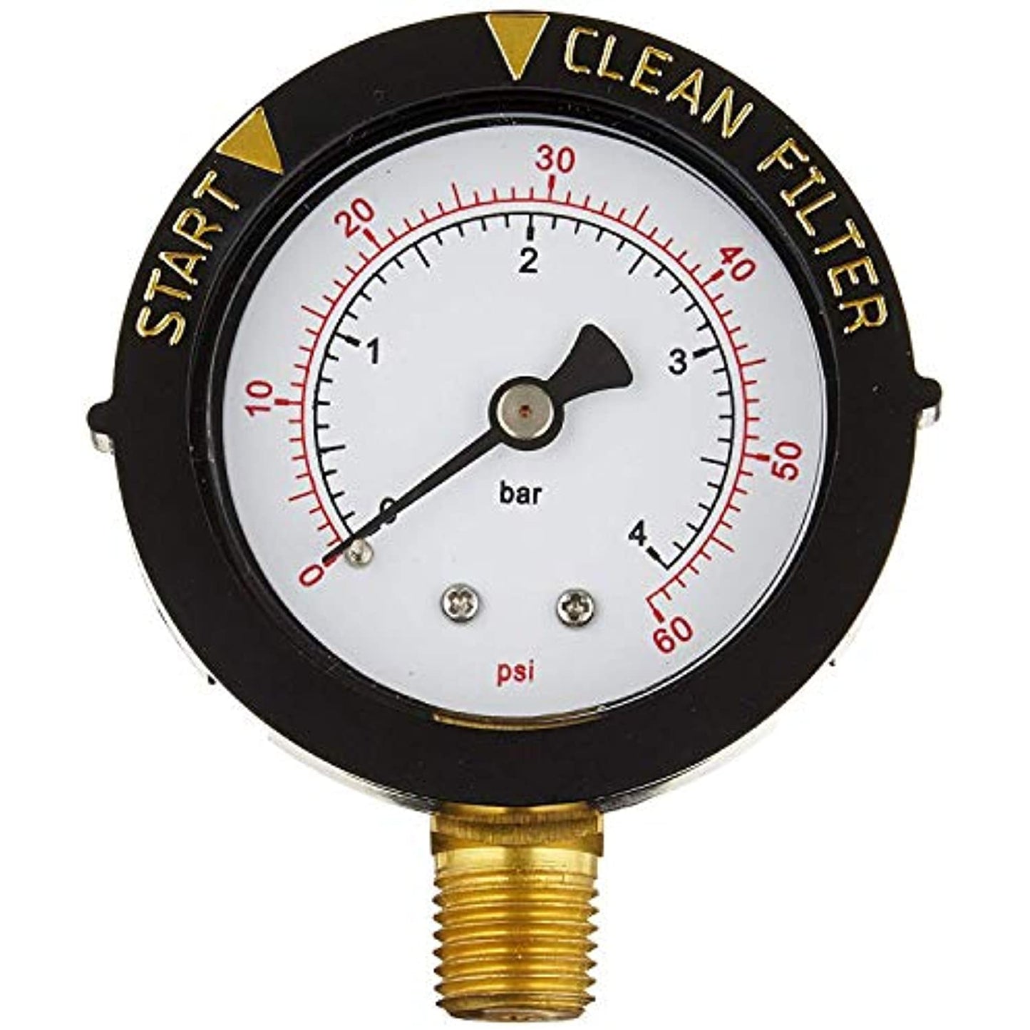 190058 Pressure Gauge Replacement Pool/Spa Valve and Filter (Fits Pentair Clean & Clear, Warrior, EasyClean, Triton C-3 pool and spa filter systems)