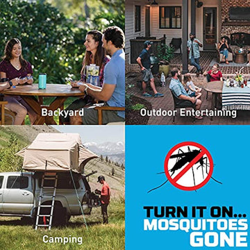 Thermacell Patio Shield Mosquito Repeller, Green; Highly Effective Mosquito Repellent for Patio; No Candles or Flames, DEET-Free, Scent-Free, Bug Spray Alternative; Includes 12-Hour Refill - Getlegitdeals