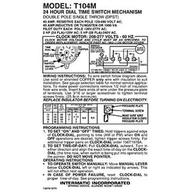 Intermatic T104M Mechanical Time Switch Mechanism Only - Getlegitdeals